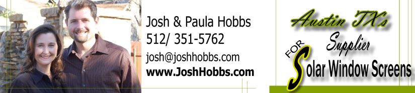 Austin Solar Screen Installers Paula & Josh Hobbs